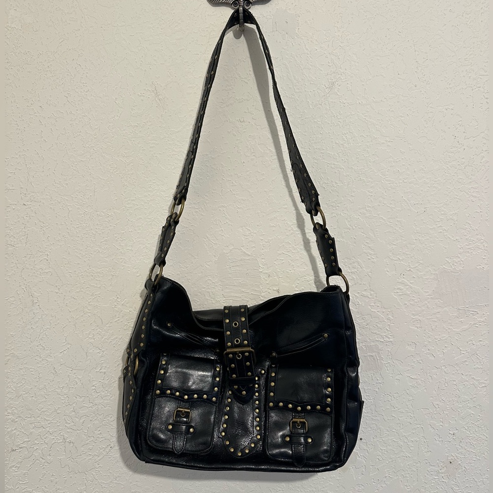 Black Betsy Johnson Leather Purse
